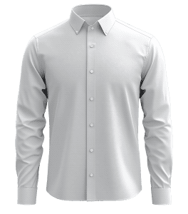 Dobby Textured Cotton Dress Shirt – Classic White