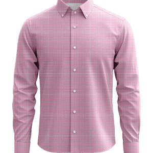 Bowler Pink Check Poplin Dress Shirt – 100% Cotton Easy Care