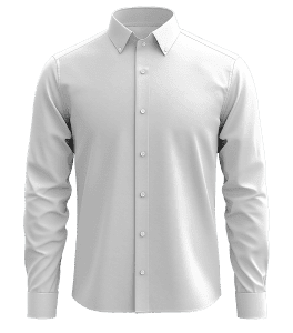 Dallas White Twill Dress Shirt – 100% Cotton Easy Care
