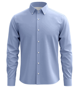 Hilton Plus Sky Blue Poplin Dress Shirt – 100% Cotton Easy Care